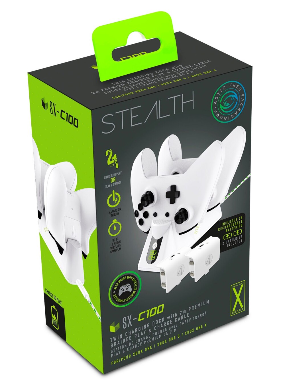 Venda Stealth SX C100 Twin Charging Dock Black (Xbox One) GameMarket.pt